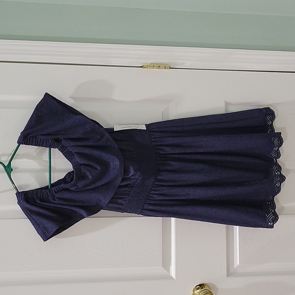 Womens small navy blue summer dress - Picture 1 of 3